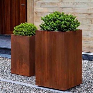 Black Big Garden Flower Pots