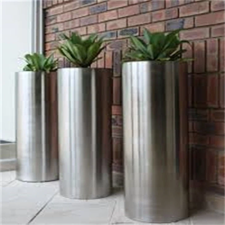 Cheap Big Outdoor Stainless Steel Vase
