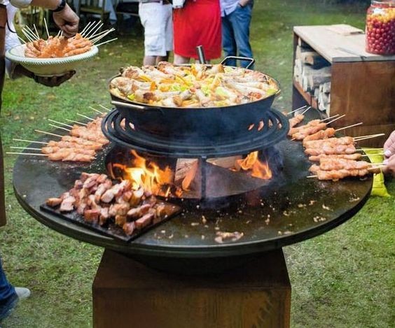 Corten Charcoal BBQ Grill