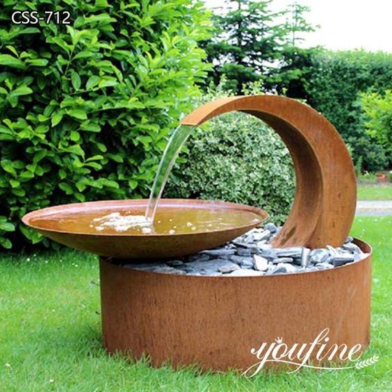 Garden Corten Steel Water Fountains