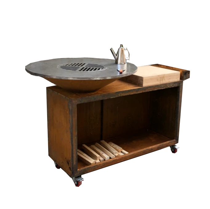 Outdoor Corten Steel Iron Bbq