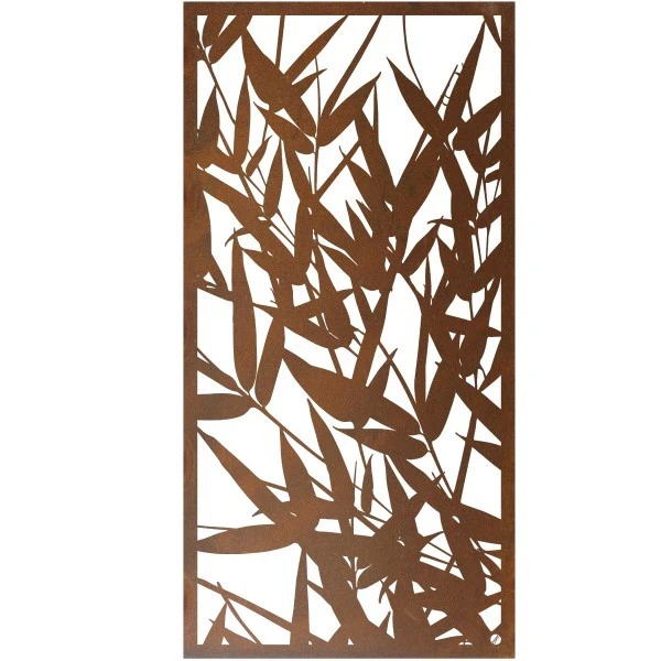 Pannelli per schermi da giardino in corten con design ad albero